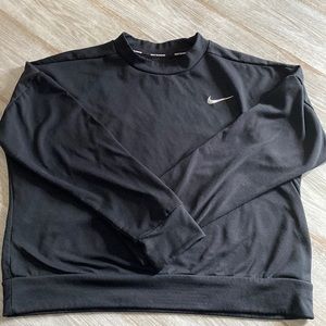 Nike DRI-FIT Cropped Blk long sleeve “nike running” M⤴️